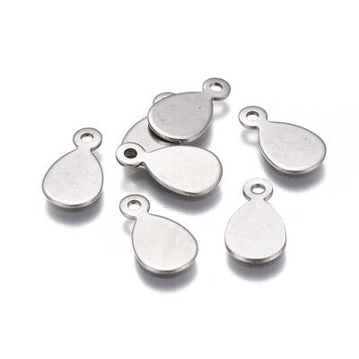 Tarnish Resistant 201 Stainless Steel Stamping Blank Tag Charms