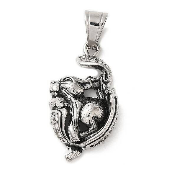 316L Stainless Steel Tibetan Style Rhinestone Pendants