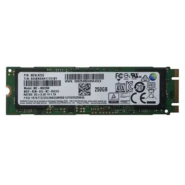 MZ-N5E250B Samsung 850 EVO Series 250GB M.2 2280 6GB/s SATA 512MB Cache V-NAND Solid State Drive