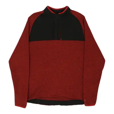 Champion 1/4 Zip - XL Red Polyester