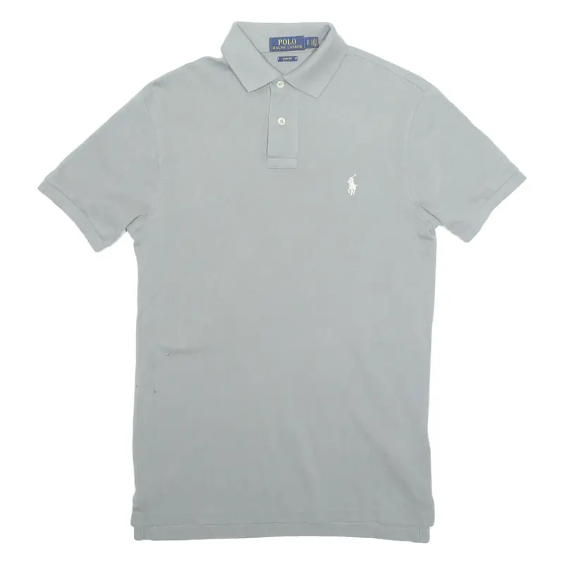 POLO RALPH LAUREN Slim Fit Mens Polo Shirt Grey S