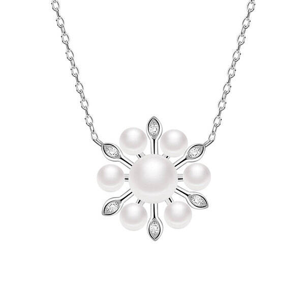 Rhodium Plated 925 Sterling Silver Pendant Necklace