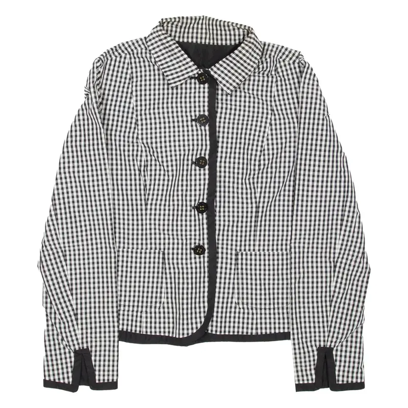 MAX MARA WEEKEND Womens Blazer Coat Black Gingham M