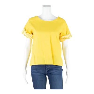 Top Yellow Short Sleeve Womens M