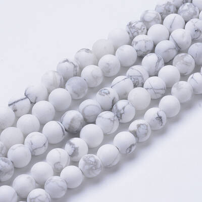 Natural Howlite Beads Strands