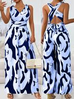 Women's Jumpsuit, Casual V Neck Jumpsuit for Summer, Fashion Lady Women's Clothing for Beach Holiday, Womenswear