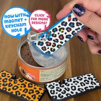 Tab Buddy XL Designs - Food can tab opener magnet keychain help for long nails, sore hands, arthritis