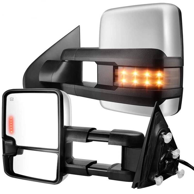 YITAMOTOR® Towing Mirrors Compatible with 2014-2018 Chevy Silverado GMC Sierra 1500, 2015-2018 Silverado/Sierra 2500HD 3500H...