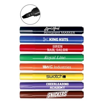 300 Promotional Chisel Tip Permanent Marker - USA Made & Non-Toxic