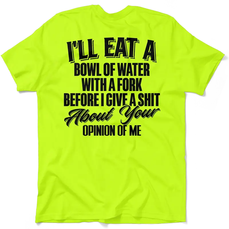 Opinion Of Me - Safety Yellow Pocket T-Shirt