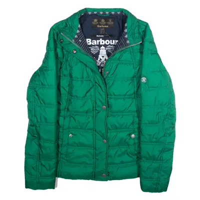 BARBOUR Mens Puffer Coat Green M