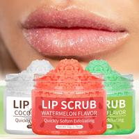 Lip Scrub, 1 Box Exfoliating Lip Scrub Cream, Moisturizing Lip Exfoliator, Lip Care Product for Women & Girls, Christmas Gift...