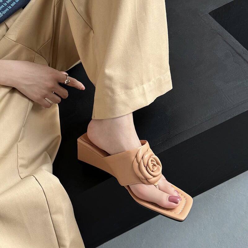 CHIKO Jessenia Open Toe Wedge Slides Sandals