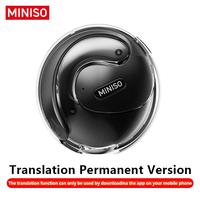 MINISO X15 Pro Translation Earphone, BT 5.4 OWS Waterproof Sport Headsets, Support 135 Languages Translation, Music Calls Noi...