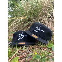 Icon Grandpa Hat Black/White - Classic Design with White Logo and Adjustable Fit