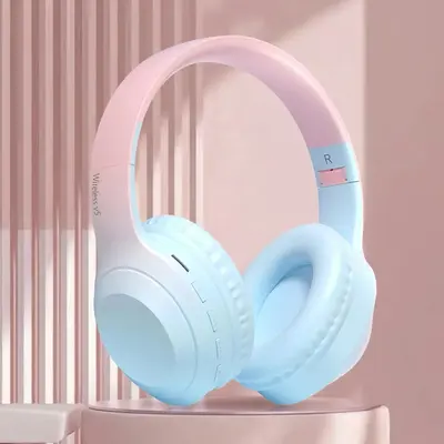 Wireless Headphones, Noise Cancelling Headphones with Built-in Microphone, Stereo Sound Wireless BT Headset for Mobile Phone,...