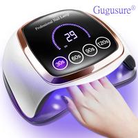 Gugusure UV LED  Lamp,Springtok, Upgrade 168W  Dryer for Gel Polish with LCD Display, Auto Sensor and 4 Timer Settings, Profe...