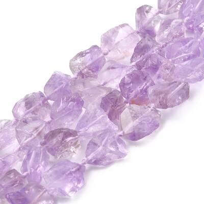 Rough Raw Natural Amethyst Beads Strands