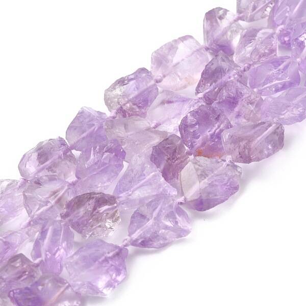 Rough Raw Natural Amethyst Beads Strands