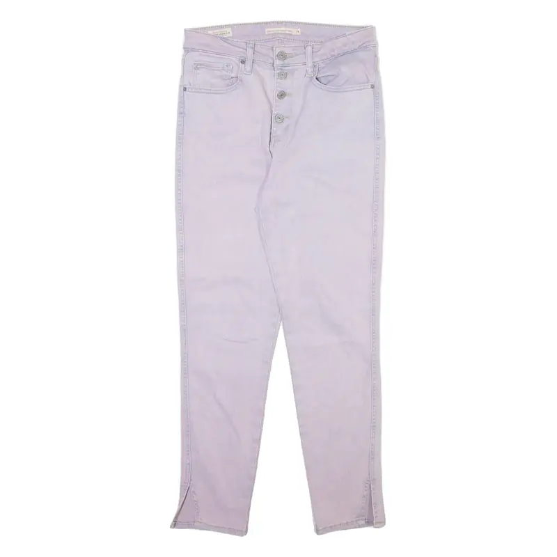 LEVI'S 722 High Rise Big E Womens Jeans Pink Slim Skinny W28 L27