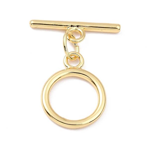 Rack Plating Brass Toggle Clasps