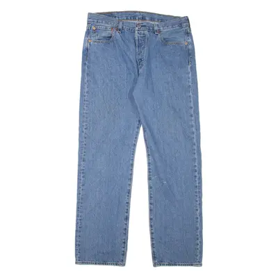LEVI'S 501 Jeans Mens Blue Regular Straight W34 L32