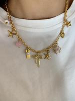 Cute Starfish & Bowknot & Heart & Flower Design  Necklace, Fashion Jewelry for Party, Daily Decor, Trendy All-match & Exquisi...