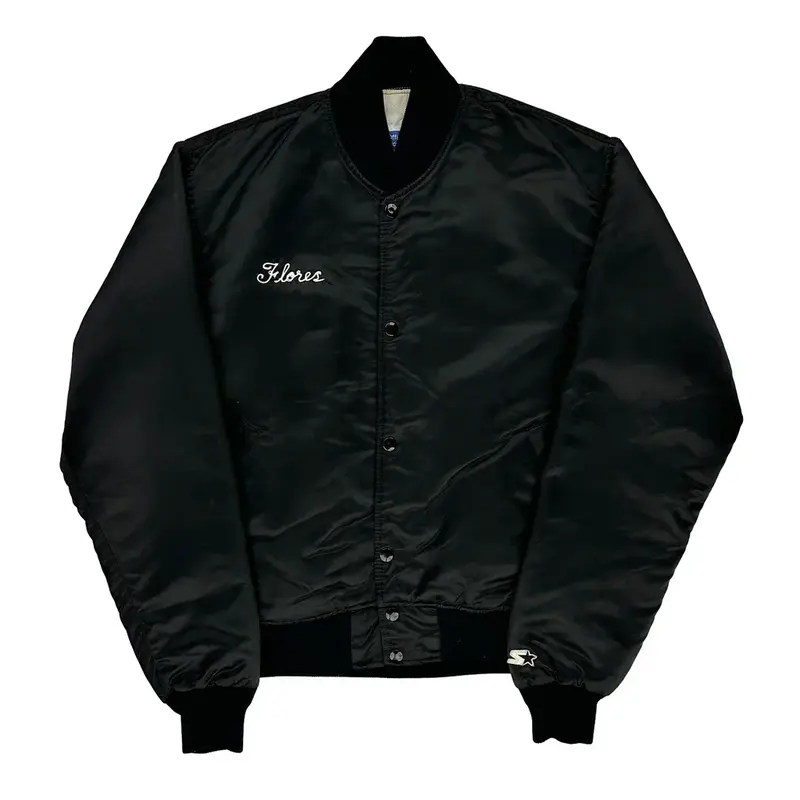 Starter Nfl Bomber Jacket - Medium Black Nylon