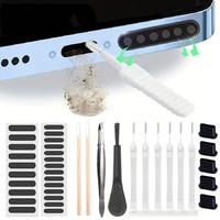 Portable Phone Speaker Port Dust Removal Cleaner Tool Kit Set, Universal Phones Dust Cleaning Brush Set, Compatible with iPho...