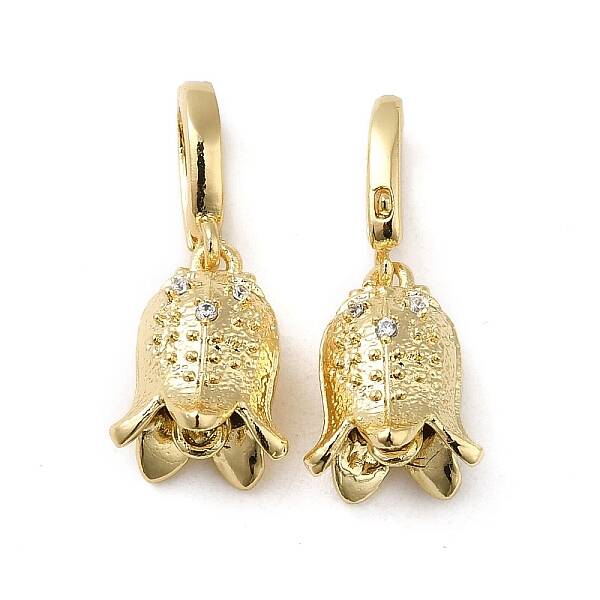 Brass with Cubic Zirconia Charms