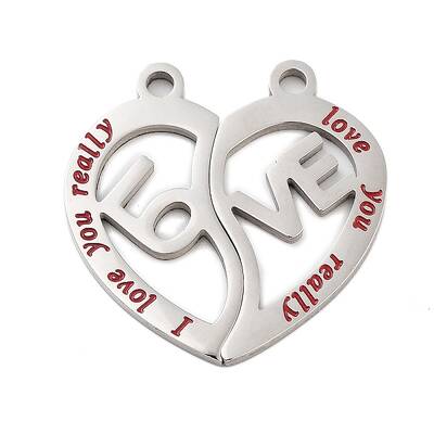 Non-Tarnish 304 Stainless Steel Split Pendants
