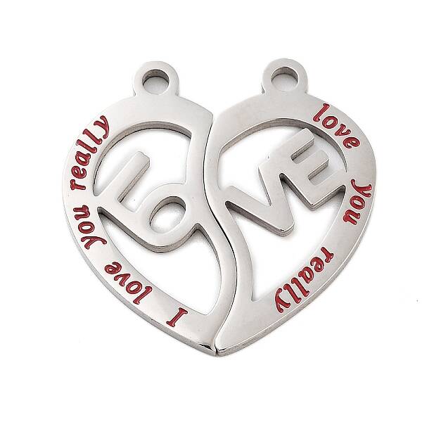 Non-Tarnish 304 Stainless Steel Split Pendants