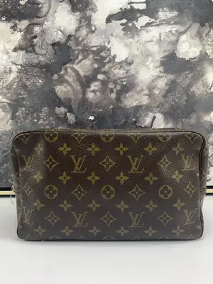 Pre-owned Louis Vuitton canvas Toiletry Bags Trousse Toilette 28