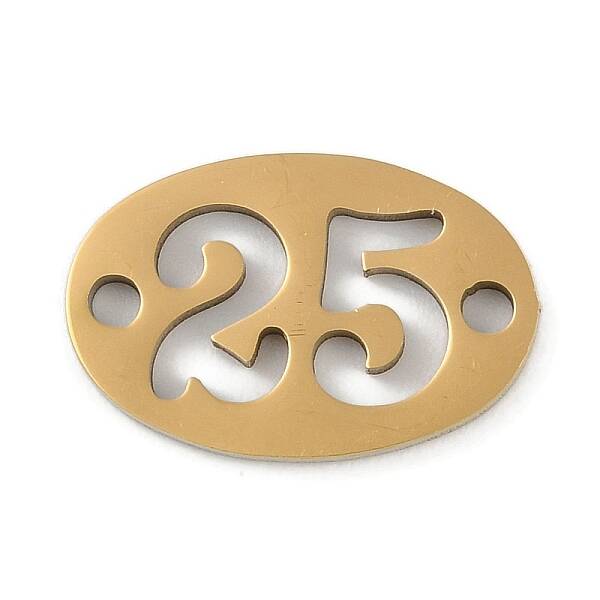 304 Stainless Steel Flat Round Connector Charms