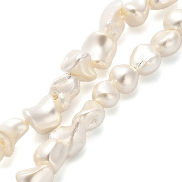 Electroplated Shell Pearl Beads Strands