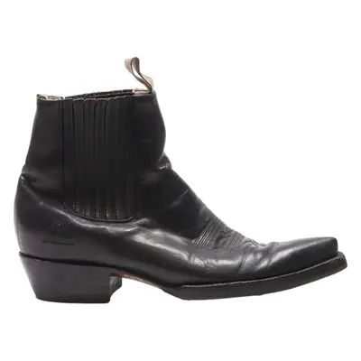 EL CANELO Cowboy Boots Black Leather Womens UK 5