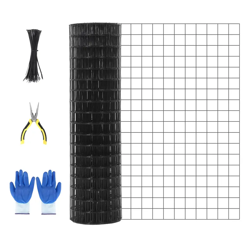 Garvee Cattle Farm Fence Galvanized 16GA 2x2 Inch Mesh Durable Rustproof Metal Wire Roll for Garden Yard Poultry Protection