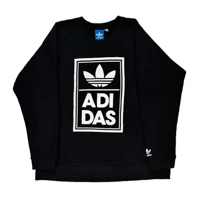 Adidas Spellout Sweatshirt - 2XL Black Cotton