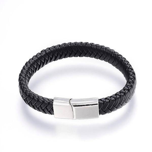 Braided Leather Cord Bracelets