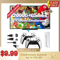 Amazing Bundle 40000+ Games Wireless Retro Game 4K HDMI Output Video Game Stick with 64GB TF Card, 2.4GHz Wireless Controller...