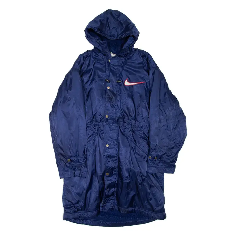 NIKE Mens Jacket Blue Hooded XL
