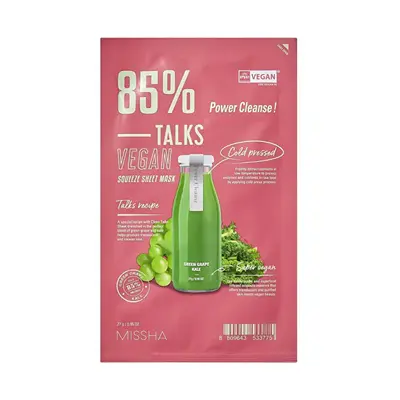 Missha Talks Vegan Power Cleanse (Squeeze Sheet Mask) 27 g