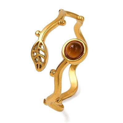 Natural Tiger Eye Finger Rings
