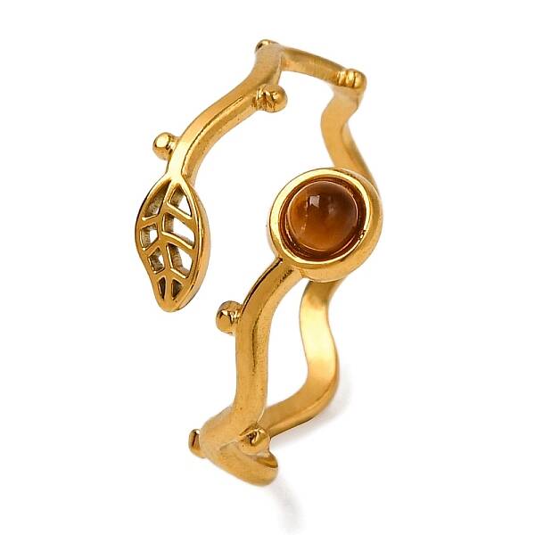 Natural Tiger Eye Finger Rings