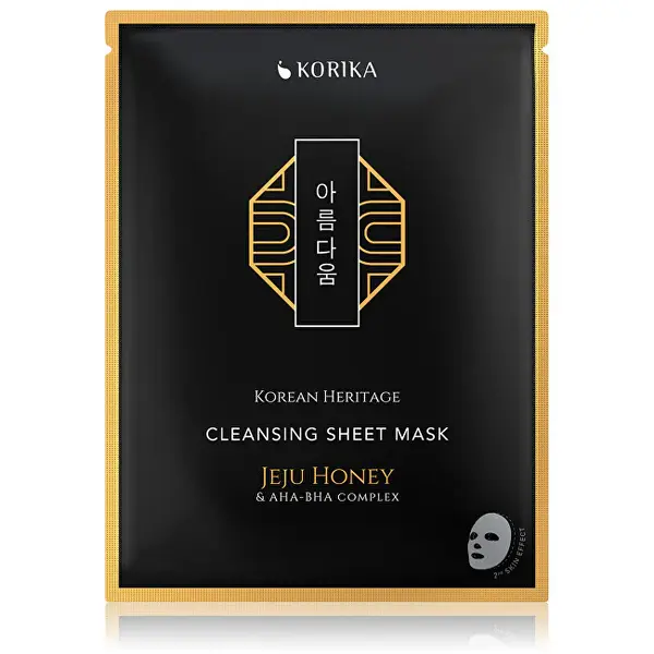 Korika Maschera Detergente In Tessuto Con Miele Di Jeju E Complesso Aha, Bha Korean Heritage (Maschera Detergente In Tessuto)...