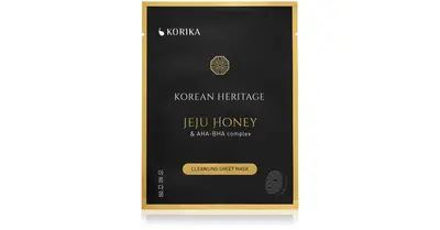 KORIKA Korean Heritage Cleansing Effect Sheet Mask Jeju Honey & AHA - BHA Complex 25g