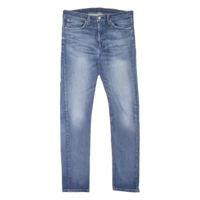 LEVI'S 510 Mens Jeans Blue Slim Skinny Stone Wash W34 L34