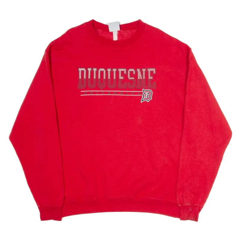 CHAMPION Womens Sweatshirt Red USA XL