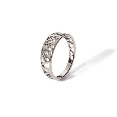 Hollow Design Stainless Steel Ring