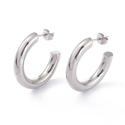 Tarnish Resistant 201 Stainless Steel Stud Earrings